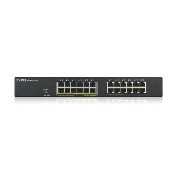 Zyxel GS1900-24EP Managed L2 Gigabit Ethernet (10/100/1000) Power over Ethernet (PoE) Schwarz - Image 3