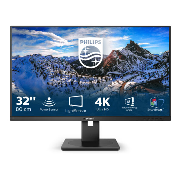 Philips B Line 328B1/00 LED display 80 cm (31.5") 3840 x 2160 Pixel 4K Ultra HD Schwarz - Image 2