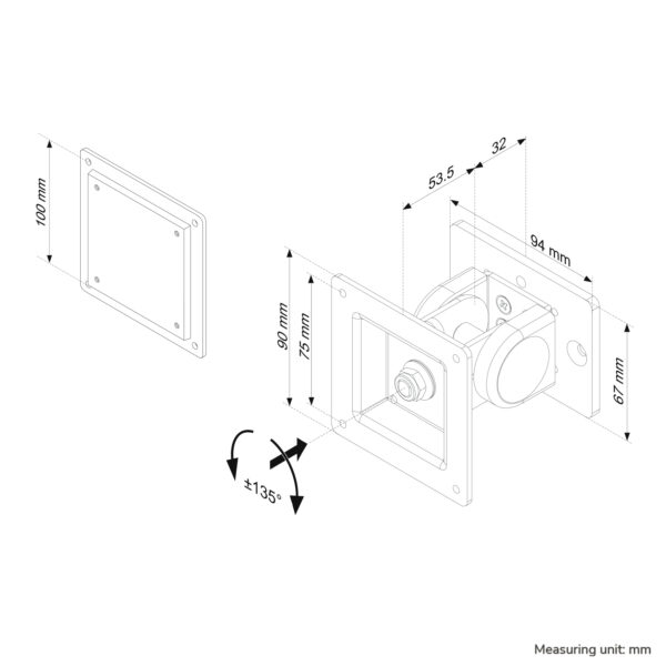 Neomounts Monitorhalterung für Toolbar - Image 2