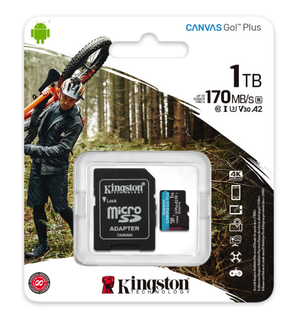 Kingston Technology 1TB microSDXC Canvas Go Plus 170R A2 U3 V30 Speicherkarte + Adapter - Image 5