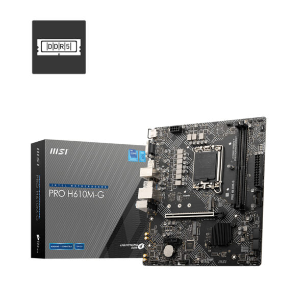MSI PRO H610M-G Motherboard Intel H610 LGA 1700 micro ATX