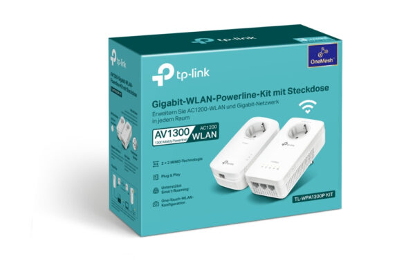 TP-Link AV1300-AC1200-Gigabit-WLAN-Powerline-KIT mit Steckdose - Image 3