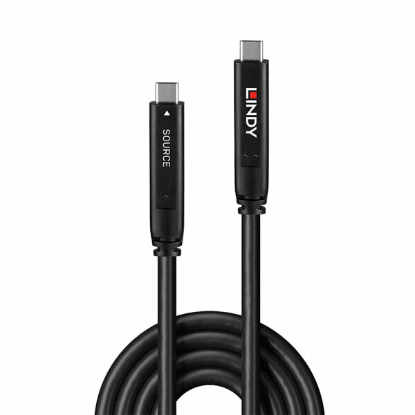 Lindy 43393 USB Kabel USB 3.2 Gen 1 (3.1 Gen 1) 8 m USB C Schwarz - Image 2