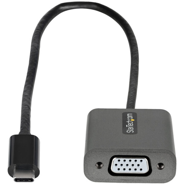 StarTech.com USB-C auf VGA Adapter - 1080p USB Typ C zu VGA Adapter Dongle - USB-C (DP Alt Modus) zu VGA Monitor / Display Videokonverter - Thunderbolt 3 kompatibel - 30 cm langes Kabel - Image 2