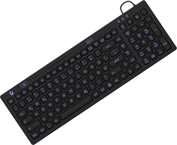 KeySonic KSK-6031INEL Tastatur Industriell USB QWERTZ Deutsch Schwarz