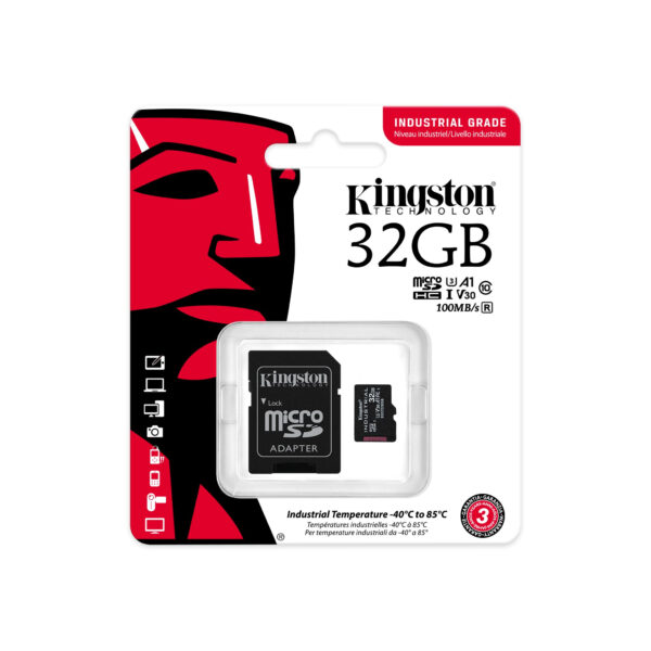 Kingston Technology Industrial 32 GB MiniSDHC UHS-I Klasse 10 - Image 3