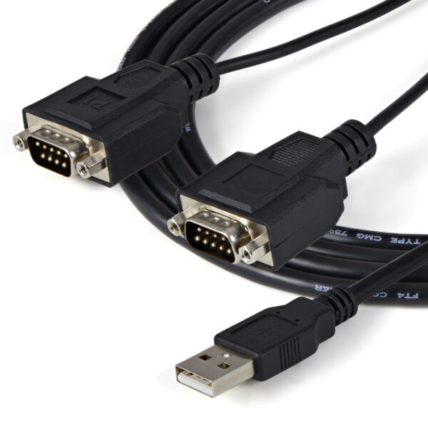 StarTech.com 2 Port FTDI USB auf Seriell RS232 Adapter - USB zu RS-232 Kabel - Image 5