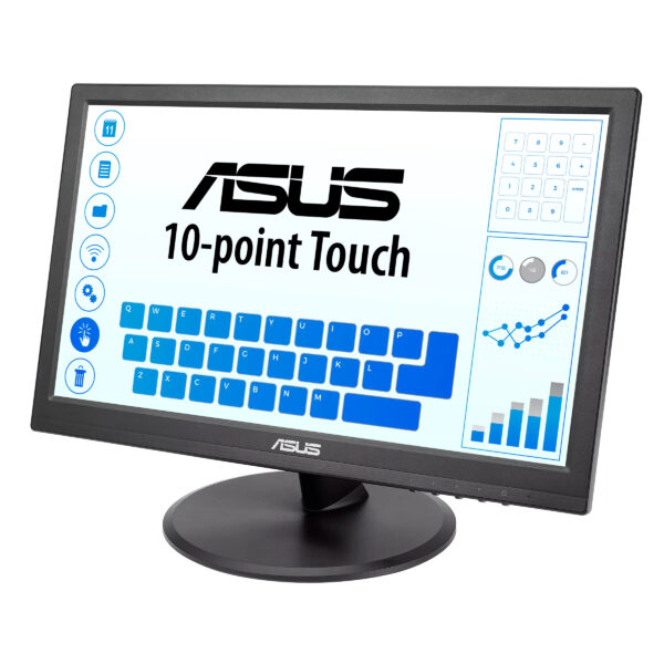 ASUS VT168HR Computerbildschirm 39,6 cm (15.6") 1366 x 768 Pixel WXGA LED Touchscreen Schwarz - Image 2