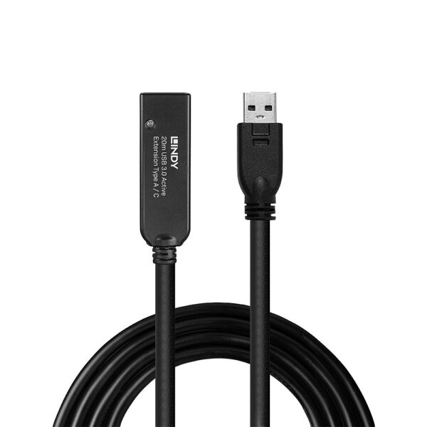 Lindy 43375 USB Kabel USB 3.2 Gen 1 (3.1 Gen 1) 20 m USB A Schwarz - Image 2