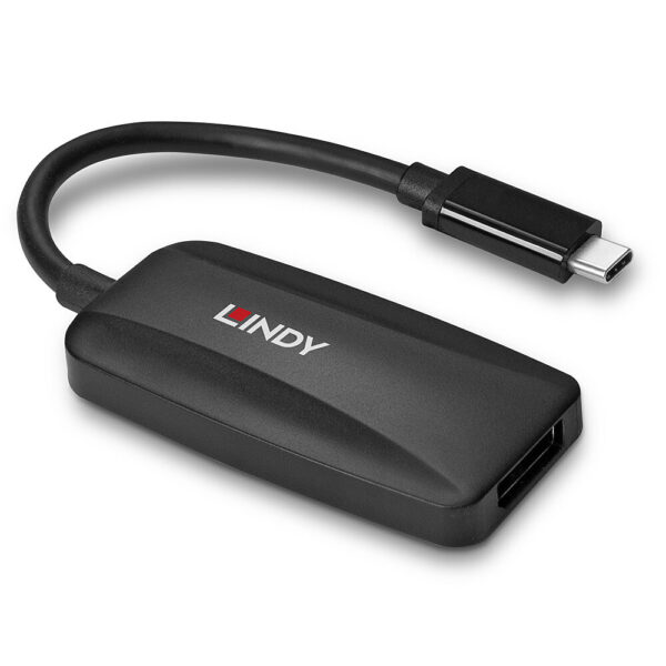 Lindy 43337 Videokabel-Adapter 0,13 m USB Typ-C DisplayPort Schwarz - Image 3