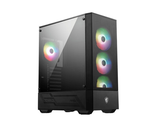 MSI MAG FORGE 112R Computer-Gehäuse Midi Tower Schwarz, Transparent