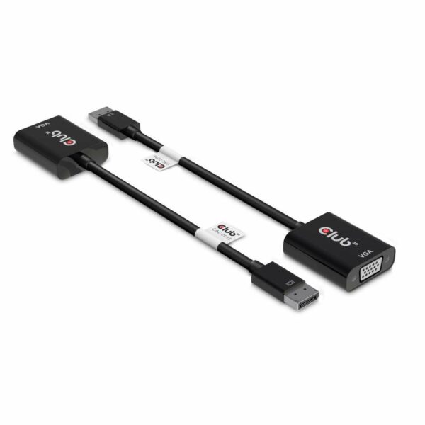 CLUB3D DisplayPort™ to VGA Black Active Adapter M/F - Image 2