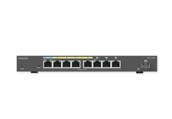 EnGenius Switch full managed Switch Extender 8 Port &bull 8x 1 GbE &bull 4x PoE at &bull 1x SFP &bull EXT1109P&bull EnGenius Cloud - Image 2