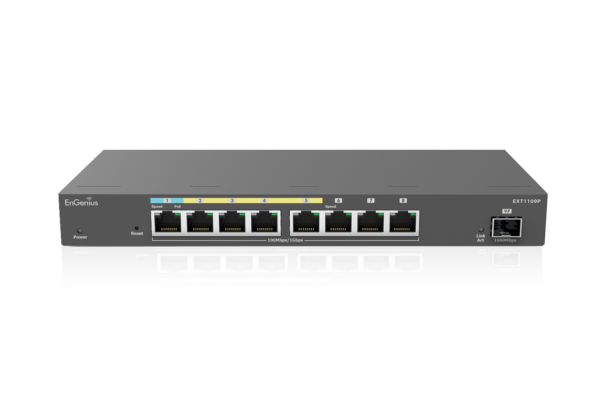 EnGenius Switch full managed Switch Extender 8 Port &bull 8x 1 GbE &bull 4x PoE at &bull 1x SFP &bull EXT1109P&bull EnGenius Cloud