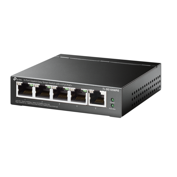 TP-Link TL-SG105MPE Netzwerk-Switch L2 Gigabit Ethernet (10/100/1000) Power over Ethernet (PoE) Schwarz - Image 2