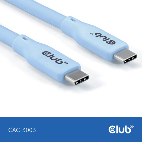 CLUB3D CAC-3003 USB Kabel USB4 Gen 3x2 2 m USB C Blau - Image 5