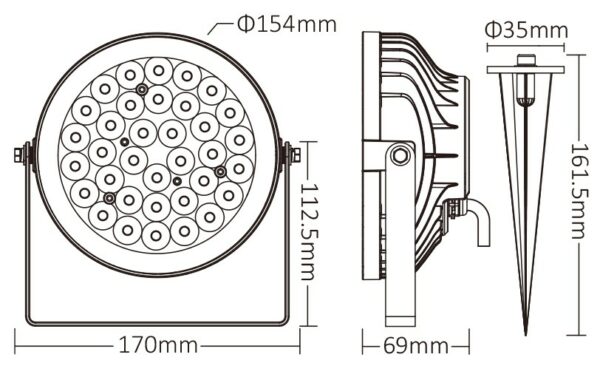 Synergy 21 LED Garten Lampe 15W RGB-WW (CCT) mit Funk und WLAN IP65 Zigbee 3,0 + 2,4 GHz HF*Milight/Miboxer* - Image 4