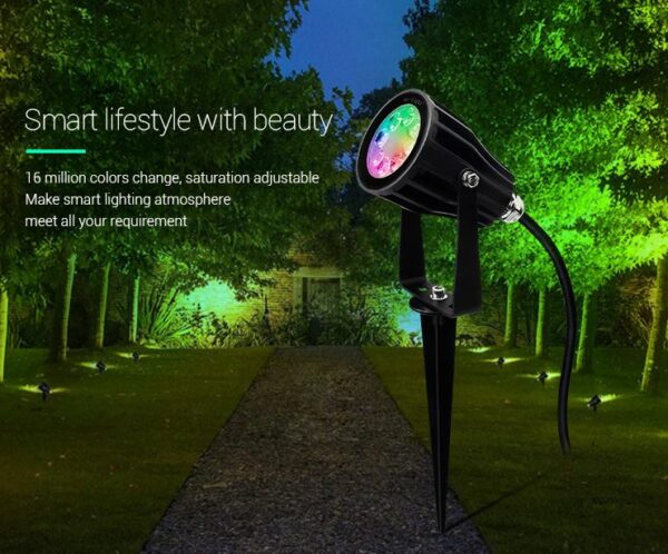 Synergy 21 LED Garten Lampe 6W RGB-WW (RGB-CCT) mit Funk und WLAN IP65 230V *Milight/Miboxer* - Image 3