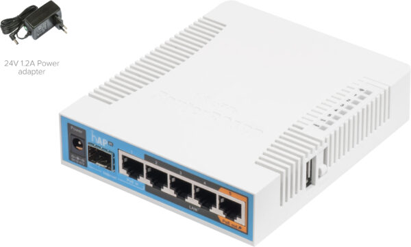 MikroTik AC Access Point RB962UiGS-5HacT2HnT, hap AC, 2.4/5 GHz, 5x Gigabit, 1x SFP, USB