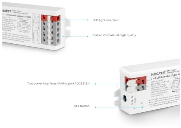 Synergy 21 LED Controller 2in1 (Single color/dual white) Zigbee3.0/2.4G *Milight/Miboxer* - Image 5