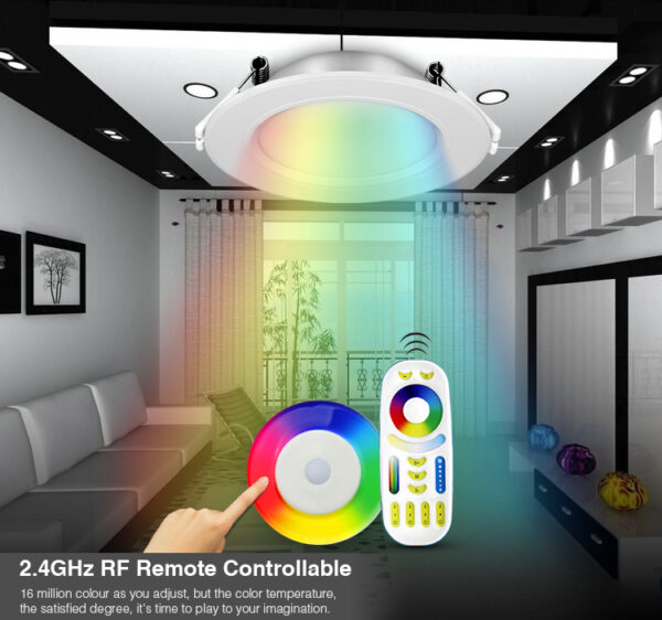 Synergy 21 LED Panel Rund 6W RGB-WW (RGB-CCT) mit Funk und WLAN *Milight/Miboxer* - Image 5