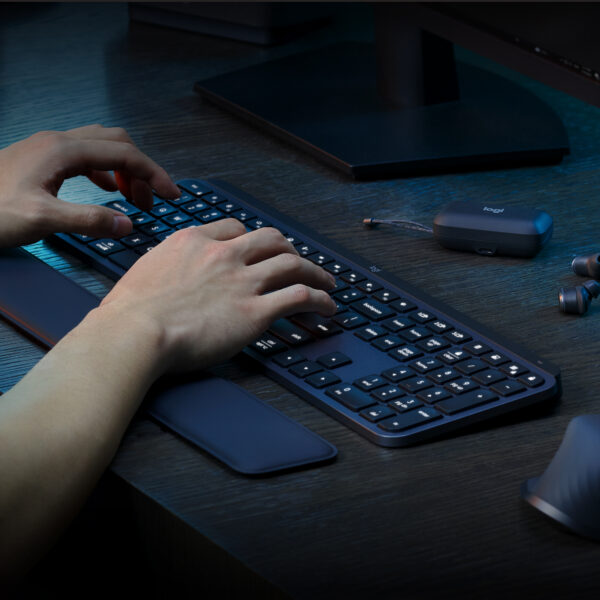 Logitech MX Keys S Tastatur Universal RF Wireless + Bluetooth QWERTY US International Graphit - Image 6