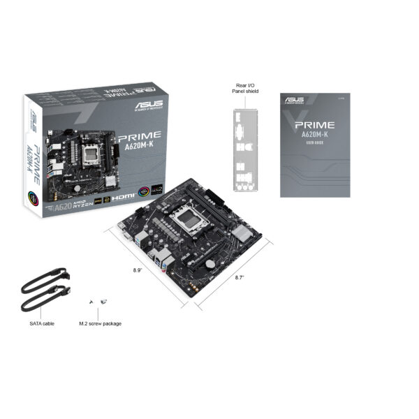 ASUS PRIME A620M-K AMD A620 Sockel AM5 micro ATX - Image 7