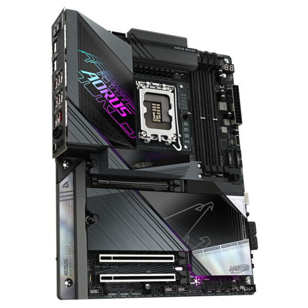 GIGABYTE Z890 AORUS MASTER Mainboard - Unterstützt Intel Core Ultra (Serie 2) CPUs, 18+1+2 Phasen VRM, bis zu 9500MHz DDR5 (OC), 2xPCIe 5.0 + 3xPCIe 4.0, Wi-Fi 7, 10GbE LAN, Thunderbolt 4 - Image 3