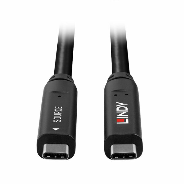 Lindy 43393 USB Kabel USB 3.2 Gen 1 (3.1 Gen 1) 8 m USB C Schwarz - Image 4