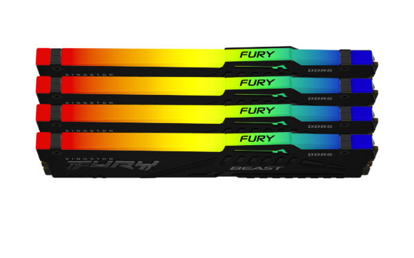 Kingston Technology FURY Beast 128 GB 5200 MT/s DDR5 CL40 DIMM (4er-Kit) RGB XMP - Image 2