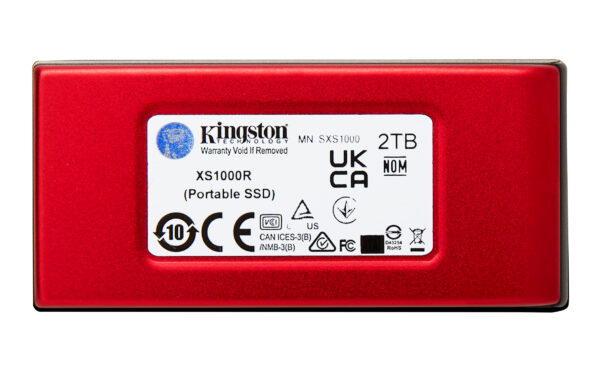 Kingston Technology 2TB Externe SSD XS1000 USB 3.2 Gen 2, Rot - Image 2