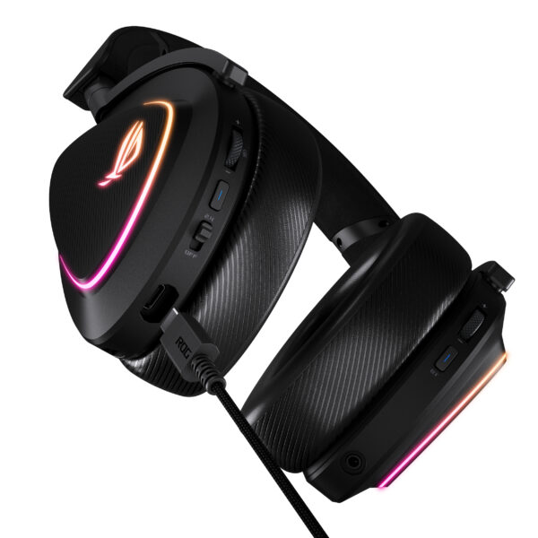 ASUS ROG DELTA II Kopfhörer Verkabelt & Kabellos Kopfband Gaming USB Typ-C Bluetooth Schwarz - Image 6