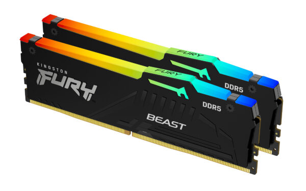 Kingston Technology FURY Beast 64GB 6000MT/s DDR5 CL30 DIMM (2er-Kit) RGB EXPO