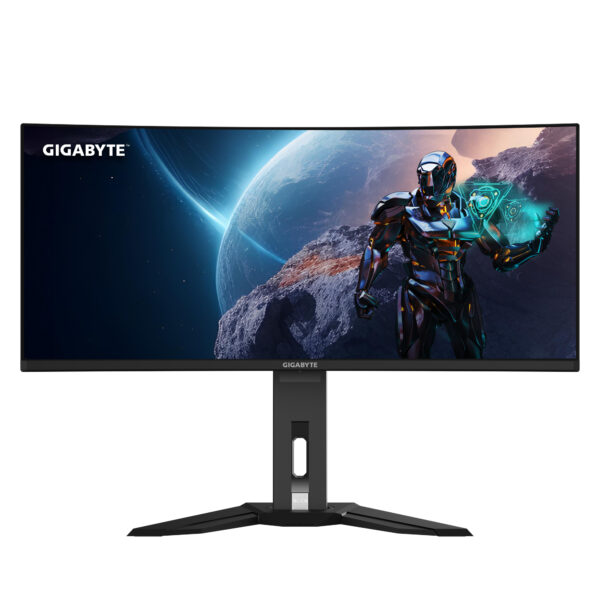 GIGABYTE MO34WQC 34" OLED WQHD Curved Gaming Monitor - 3440 x 1440, 175Hz, 0.03ms, KVM, 250 cd/m², FreeSync Premium Pro, DisplayHDR True Black 400, HDMI 2.1, Displayport 1.4 - Image 2