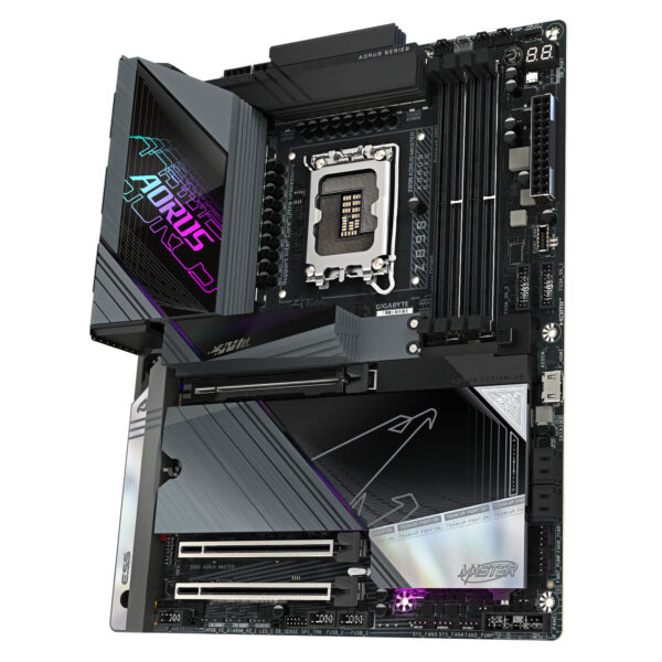 GIGABYTE Z890 AORUS MASTER Mainboard - Unterstützt Intel Core Ultra (Serie 2) CPUs, 18+1+2 Phasen VRM, bis zu 9500MHz DDR5 (OC), 2xPCIe 5.0 + 3xPCIe 4.0, Wi-Fi 7, 10GbE LAN, Thunderbolt 4 - Image 4