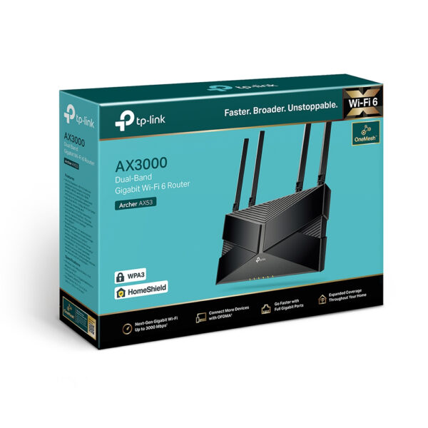 TP-Link Archer AX3000 Dual Band Gigabit Wi-Fi 6 Router - Image 4