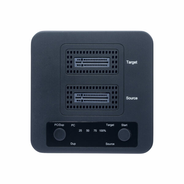 StarTech.com 1:1 M.2 NVMe Kopierstation, 90GB/m Unabhängiger PCIe SSD Duplicator/Clone Station, USB-C 3.2 20Gbps M.2 Dual-Bay Dock, NVMe Cloner, USB-C/A Kabeln - Image 3