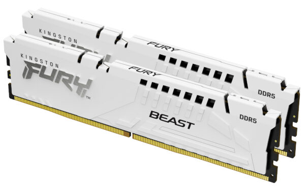 Kingston Technology FURY Beast 32 GB 6800 MT/s DDR5 CL34 DIMM (Kit of 2) White EXPO