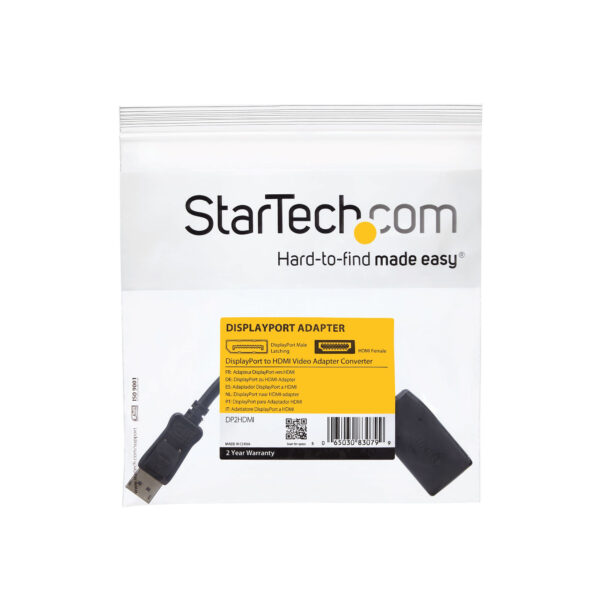 StarTech.com DisplayPort auf HDMI Video Adapter / Konverter mit bis zu 1920x1200 (Stecker/Buchse) - Image 6