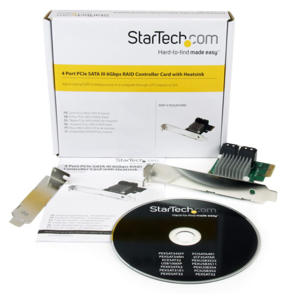 StarTech.com 4 Port PCI Express 2.0 SATA III 6Gbit/s RAID Controller Karte mit HyperDuo SSD Tiering - PCIe SATA 3 Controller Adapter - Image 5