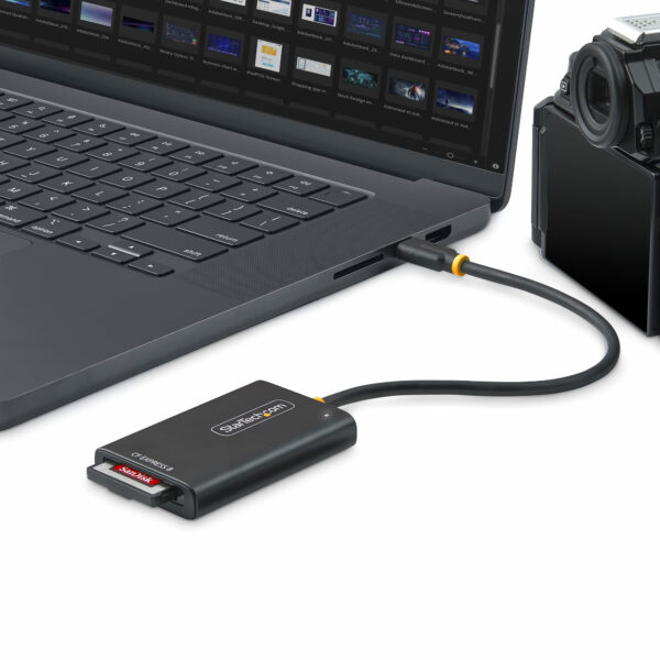 StarTech.com USB-C CFexpress Typ B Kartenleser, Mobiler USB 10Gbps Speicherkartenleser, Externes USB-C zu CF Express 2.0 Lesegerät/Card Reader, Kompatibel mit Jedem Betriebssystem - Image 5