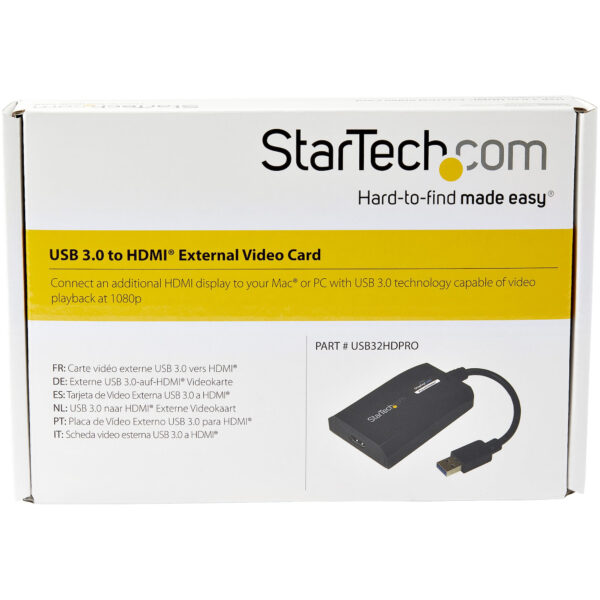 StarTech.com USB 3.0 auf HDMI Adapter - DisplayLink zertifiziert - 1080p (1920x1200) - USB-A auf HDMI Display Adapter Konverter für Monitor - Externe Monitor Grafikkarte - Windows / Mac - Image 4