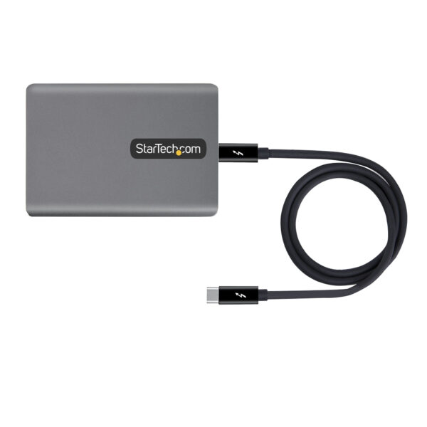 StarTech.com Thunderbolt 3 Netzwerkadapter, 10GbE, Thunderbolt 3 auf Multi-Gigabit LAN/Ethernet Adapter, 10GBASE-T/5-2.5GBASE-T NIC, Thunderbolt 3/4 LAN Adapter, 70 cm TB3 Kabel, Win/Mac - Image 5