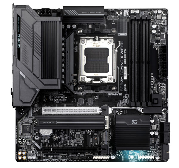 GIGABYTE B850M GAMING X WIFI6E Motherboard - AMD Ryzen 9000 Serien CPUs, 10+2+2 Phasen Digital VRM, bis zu 8200MHz DDR5 (OC), 1xPCIe 5.0 + 1xPCIe 4.0 M.2, 2.5LAN, WIFI 6E, USB 3.2 Gen 2. - Image 2