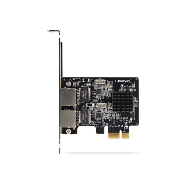 StarTech.com 2-Port Gigabit Netzwerkkarte, 10/100/1000Mbps PCI-Express LAN-Karte, 2x Realtek RTL8111H 1Gbit PCIe Netzwerkadapter/NIC, Arbeitet mit Windows und Linux, TAA-Konform - Image 5