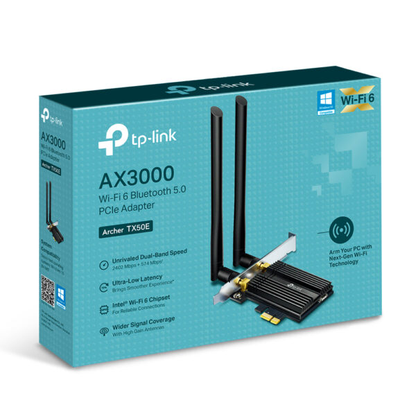 TP-Link AX3000-Wi-Fi 6-PCIe-Adapter mit Bluetooth 5.0 - Image 2