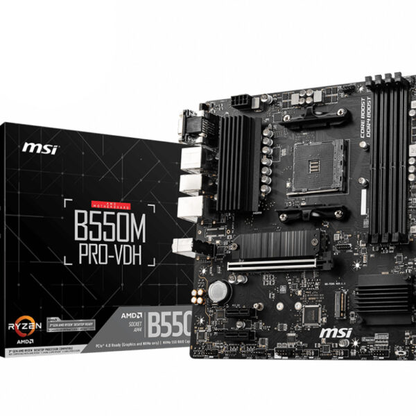 MSI B550M PRO-VDH Motherboard AMD B550 Sockel AM4 micro ATX