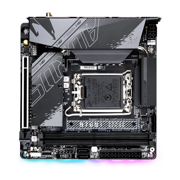 GIGABYTE B760I AORUS PRO Motherboard Intel B760 Express LGA 1700 mini ITX - Image 4