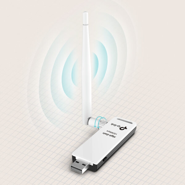 TP-Link 150Mbit/s-High-Gain-WLAN-USB-Adapter - Image 4