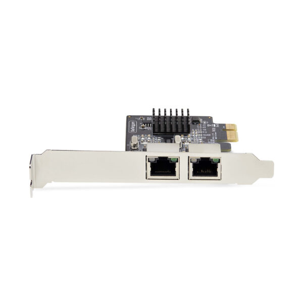 StarTech.com 2-Port Gigabit Netzwerkkarte, 10/100/1000Mbps PCI-Express LAN-Karte, 2x Realtek RTL8111H 1Gbit PCIe Netzwerkadapter/NIC, Arbeitet mit Windows und Linux, TAA-Konform - Image 3